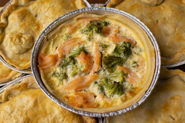 Salmon & Broccoli Quiche