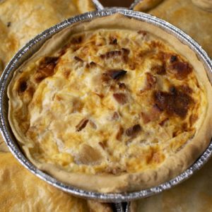 Smoked Bacon, Cheese & Onion Quiche