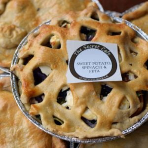 Sweet Potato, Spinach & Feta Pie (v)
