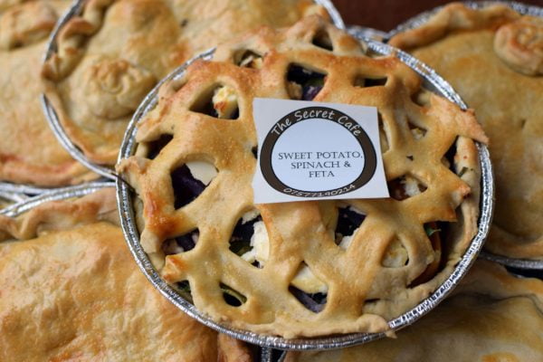 Sweet Potato, Spinach & Feta Pie (v)