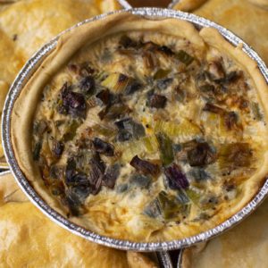 Three Onion Quiche (v)