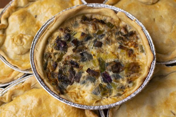 Three Onion Quiche (v)