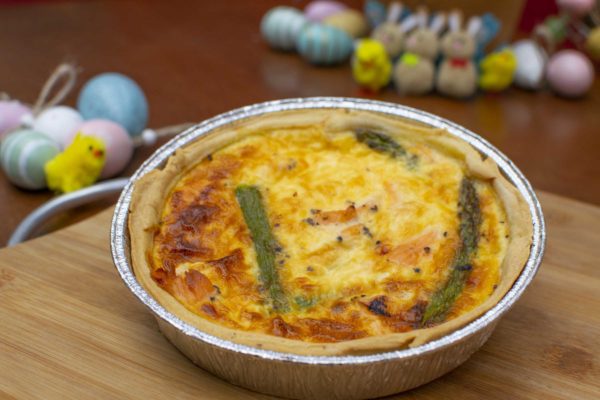 Salmon & Asparagus Quiche